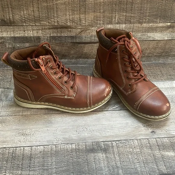 boys brown dress boots Amazon.com | Toddler/Little Kid Boy Oxford School Uniform Shoes Classic Dress  Boot Loafer Flats Black Size 6